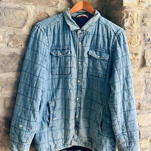 The Indigo Kintsugi Quilted Denim Jacket